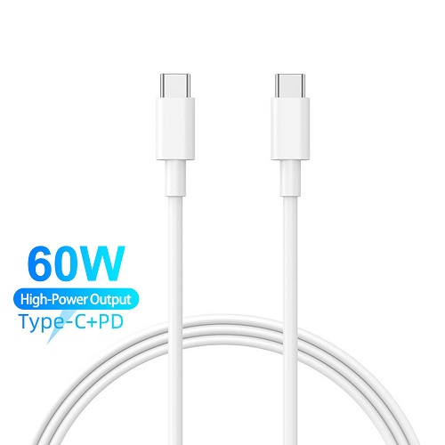 1M 3.3FT 60W 3A PD Fast Charging USB Type C To USB Type C Cable For iPad Phone Tablet