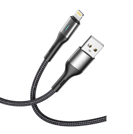 3A Fast Cable with LED guild light in connector .USB to Type C/Type C to Lightning/Type C to Type C/USB to Lightning /USB to Micro ,CE FCC RoHS certificated 